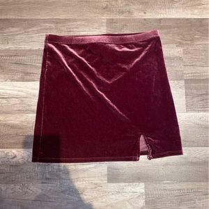 Velvet Magenta Skirt